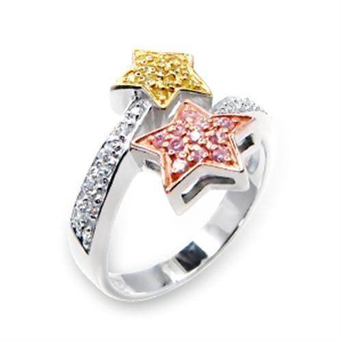 VacationGrabs Tricolor 925 Sterling Silver Ring