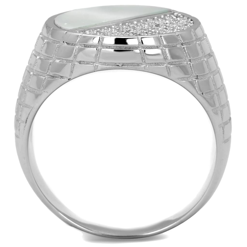 VacationGrabs Unique Sterling Silver Mens Ring