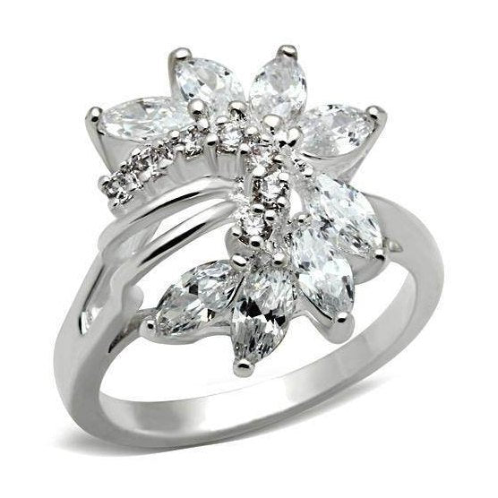 VacationGrabs Sterling Silver Floral Ring for Women
