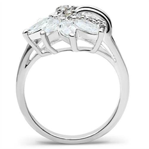 VacationGrabs Sterling Silver Floral Ring for Women