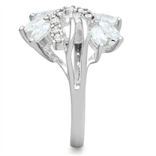 VacationGrabs Sterling Silver Floral Ring for Women