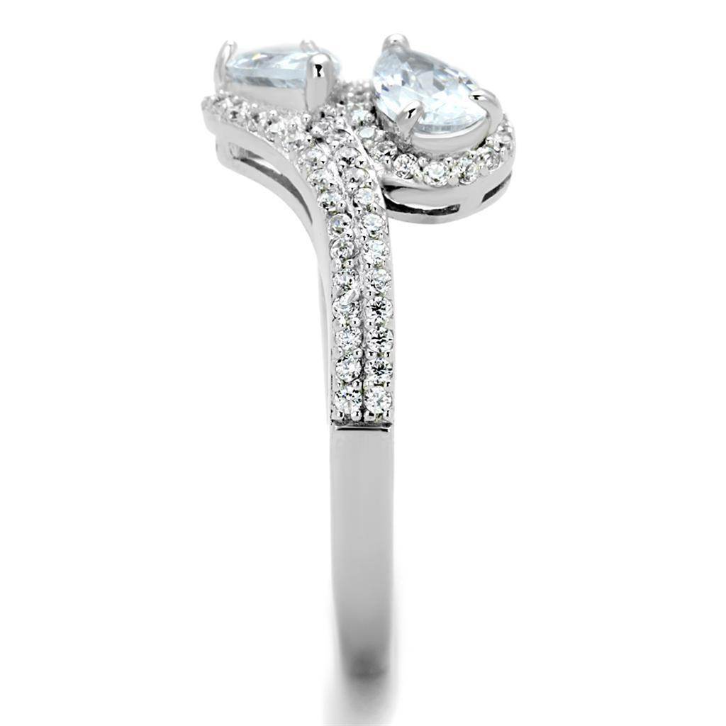 VacationGrabs Rhodium Plated Sterling Silver Fashion Ring