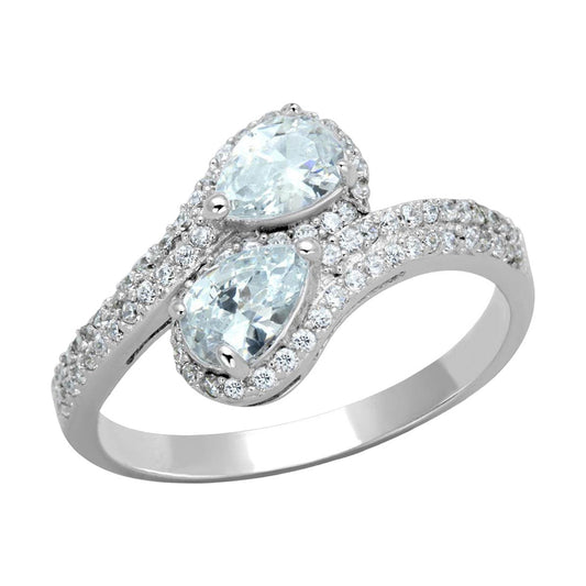 VacationGrabs Rhodium Plated Sterling Silver Fashion Ring